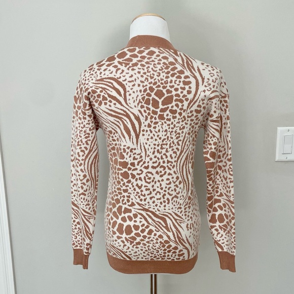 Mixed Animal Print Boyfriend Cardigan - Picture 8 of 12